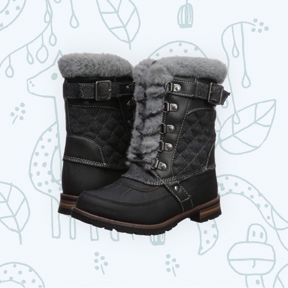 ROCK & CANDY DANLEAK DARK GREY BOOTS